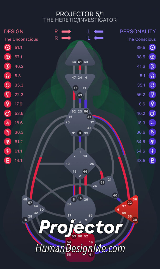 human design type projector